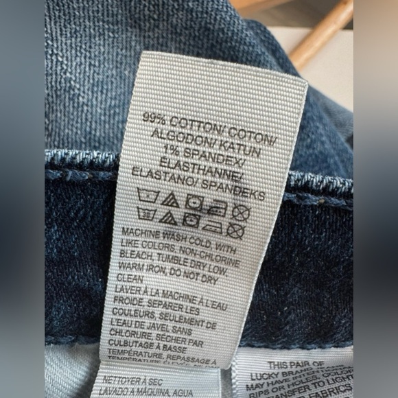 Lucky Brand Sienna Slim Boyfriend Distressed Jeans Low Rise Size 00/24 - Picture 8 of 8